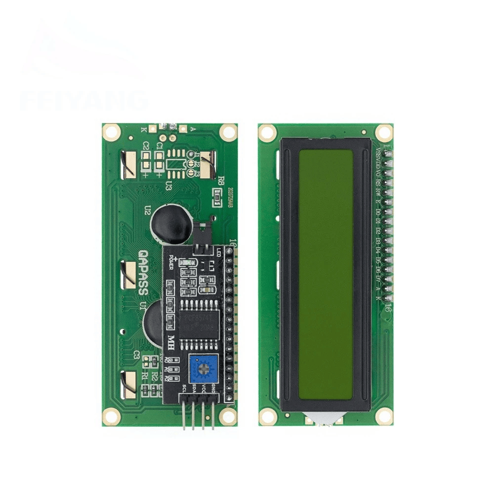 LCD 1602 Nền Xanh Lá Chữ Đen 5V Kèm I2C Driver